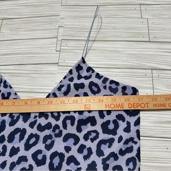 TOBI LAVENDER LEOPARD PRINT SLIP MINI DRESS SMALL - Picture 3 of 11